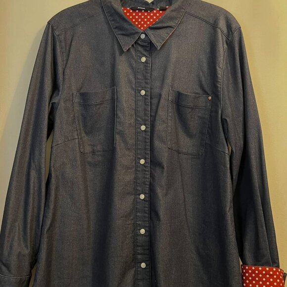 Betabrand Rose Rivet Work Shirt - Size XL - Picture 2 of 6